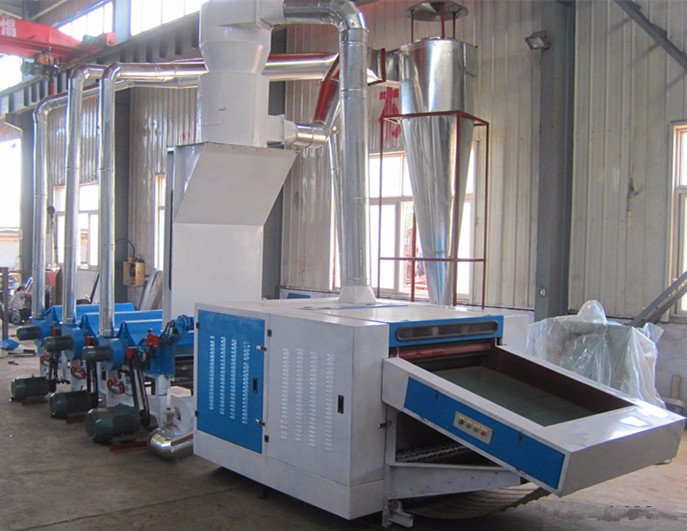 Jeans Textile Waste Recycling Machine For Cotton Cloth Polyester Recycling