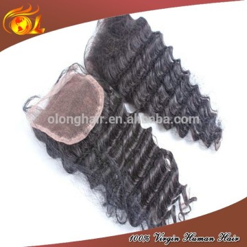 Swiss Lace 4*4 Cheap Virgin Brazilian Silk Base Closures For African American Women