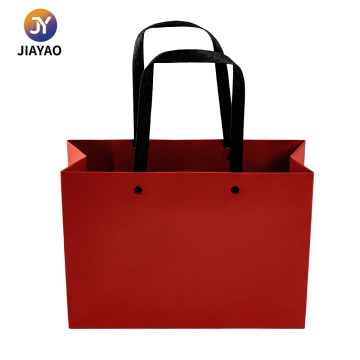 Premium Red Gift Paper Bag with Classic Design