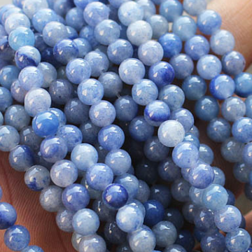 2018 wholesale alibaba 8 mm round natural blue aventurine gemstone loose beads for jewelry making