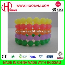 Hot selling new design small silicone bead bracelet
