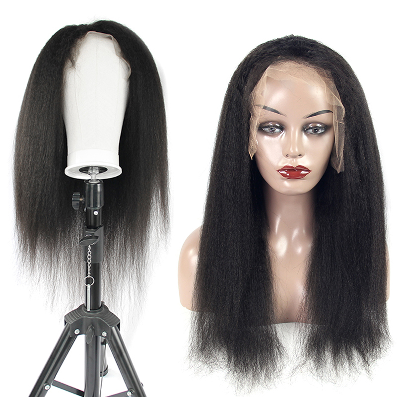 Indian wig vendors kinky straight  wigs, cheap price China lace wig