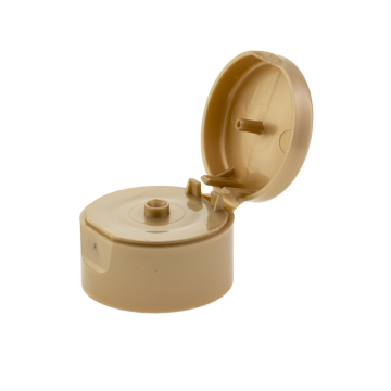 22/410 Yellow Smooth Double Wall Flip Top Cap