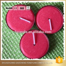 paraffin wax home decoration colored tealight candle