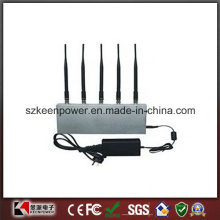 5 Band Desktop Cell Phone Jammer + UHF Audio Jammer