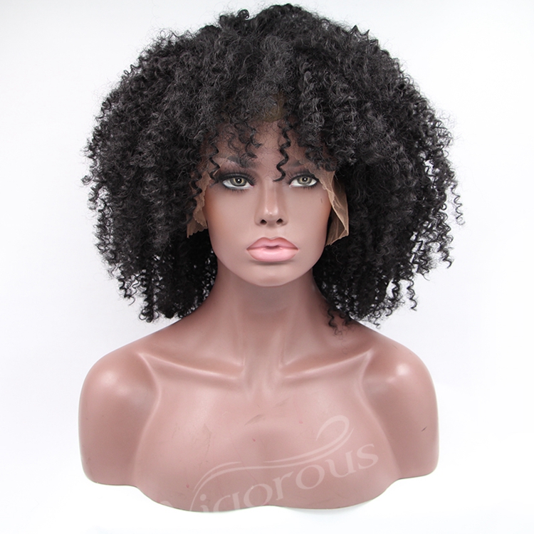 Vigorous mono short bob premium high quality afro kinky curly wholesale black women synthetic hair wigs lace front