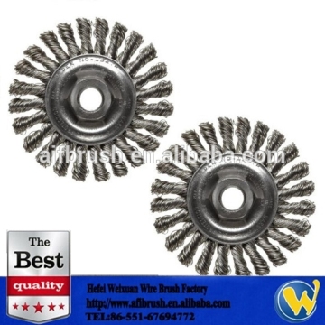 knotted wire circular wheel brush