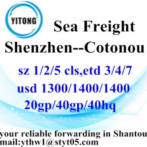 Services logistiques de Shenzhen à Cotonou