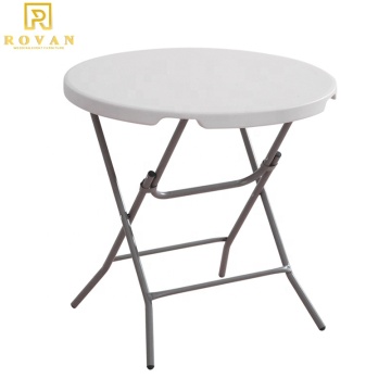 Wholesale Rovan Folding Plastic HDPE Round Table for Weddings