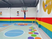 Customized flooring for indoor children's training base