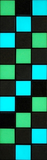 Photoluminescent mosaic tile