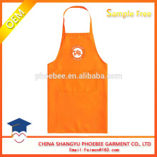 Hot sell custom logo orange kitchen apron
