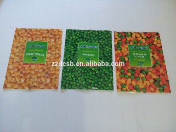 Laminated Frozen Food Packaging For Vegetables