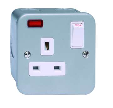 1g 13A Switched Socket Sp with Neon MC