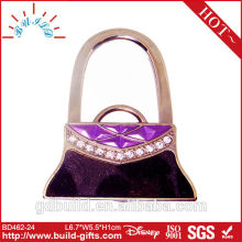 diamante metal portable hook portable bag hook with flower