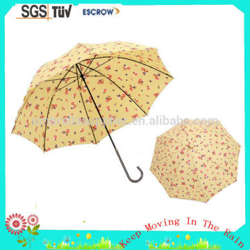 Low price best selling orange parasol straight umbrella