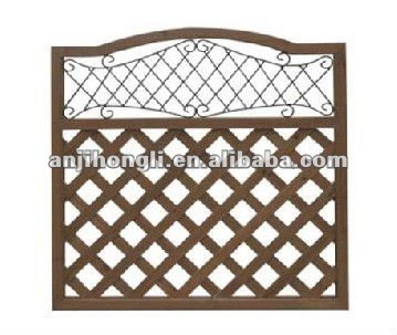 Natural Wood Flower Fence