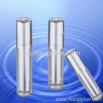 Silver Cylinder Diamond Top Acrylic Bottle?