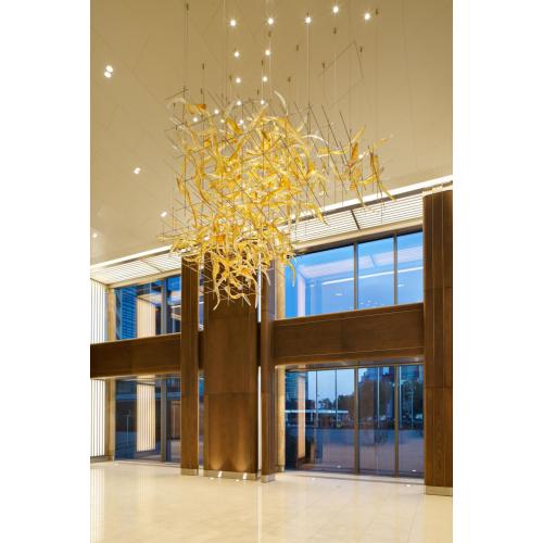 Professional Custom luxury crystal large project chandelier