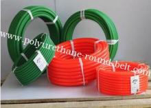 Industrial 12mm Polyurethane Round transmission Belt Orange