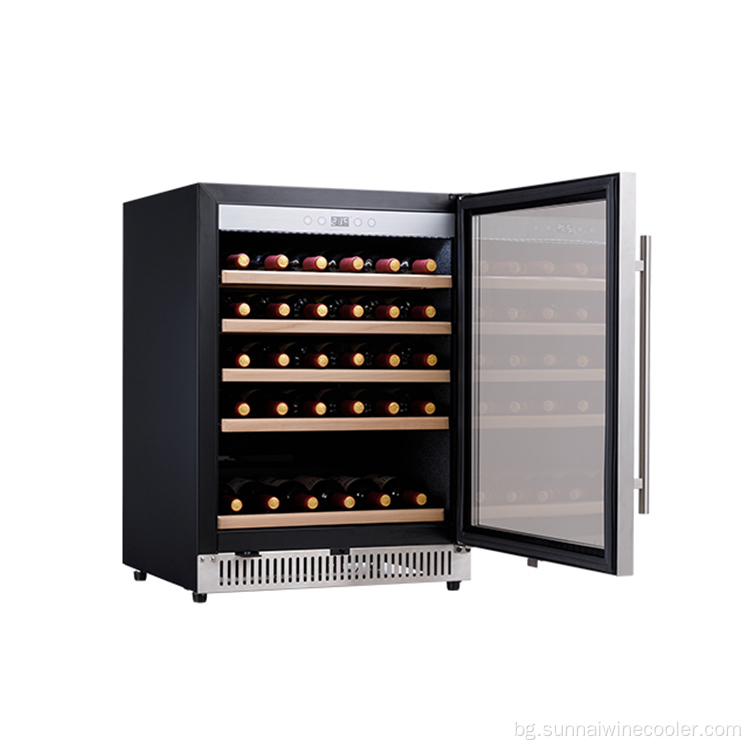Охладители за напитки от неръждаема стомана в хладилник за вина