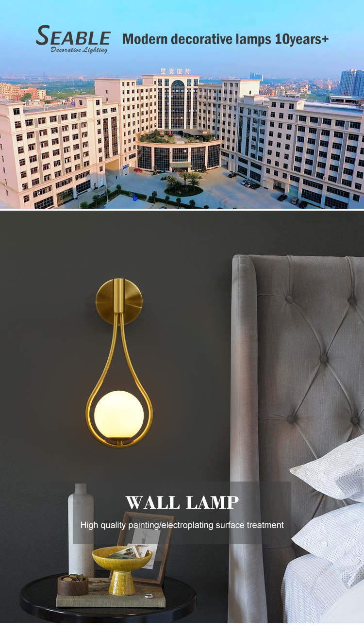 Teardrop modern special design decoration bedroom sitting room led wall lights