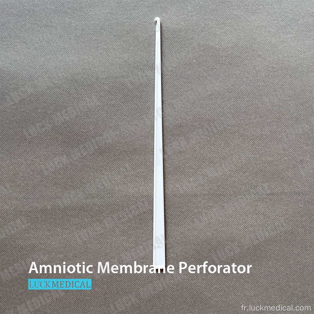 Perforateur de membrane amniotique en plastique médical