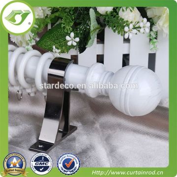 D0025 Great Creator Decorative wood Curtain Rings with curtain rod