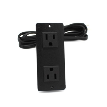 Black Recessed Power Outlet