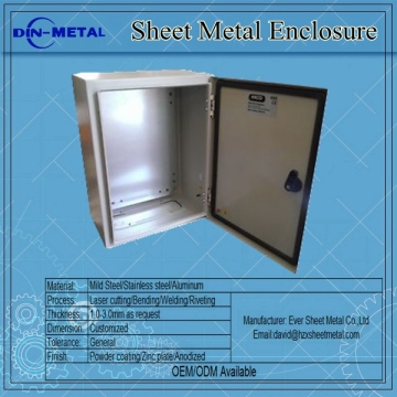 Stainless Steel Distribution Box Enclosure Metal Mounting Enclosure IP65