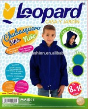 plain dyed PVC rain jacket for children