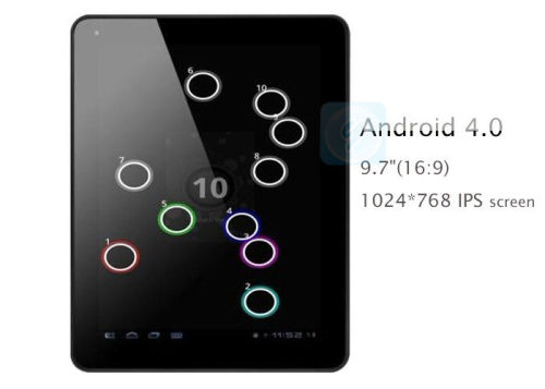 9.7 Inch Capacitive Touch Screen Google Android Touchpad Tablet Pc