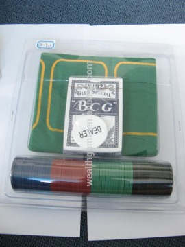 60 pcs poker chip set with tin box