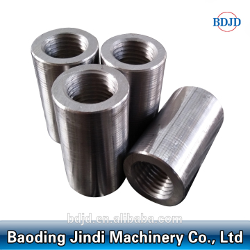 threaded steel rebar coupler sleeve, connecting rebar coupler