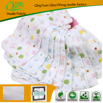 wholesale printed baby 100 cotton napkin