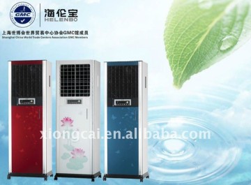 Electric motor portable air cooler evaporative air cooler