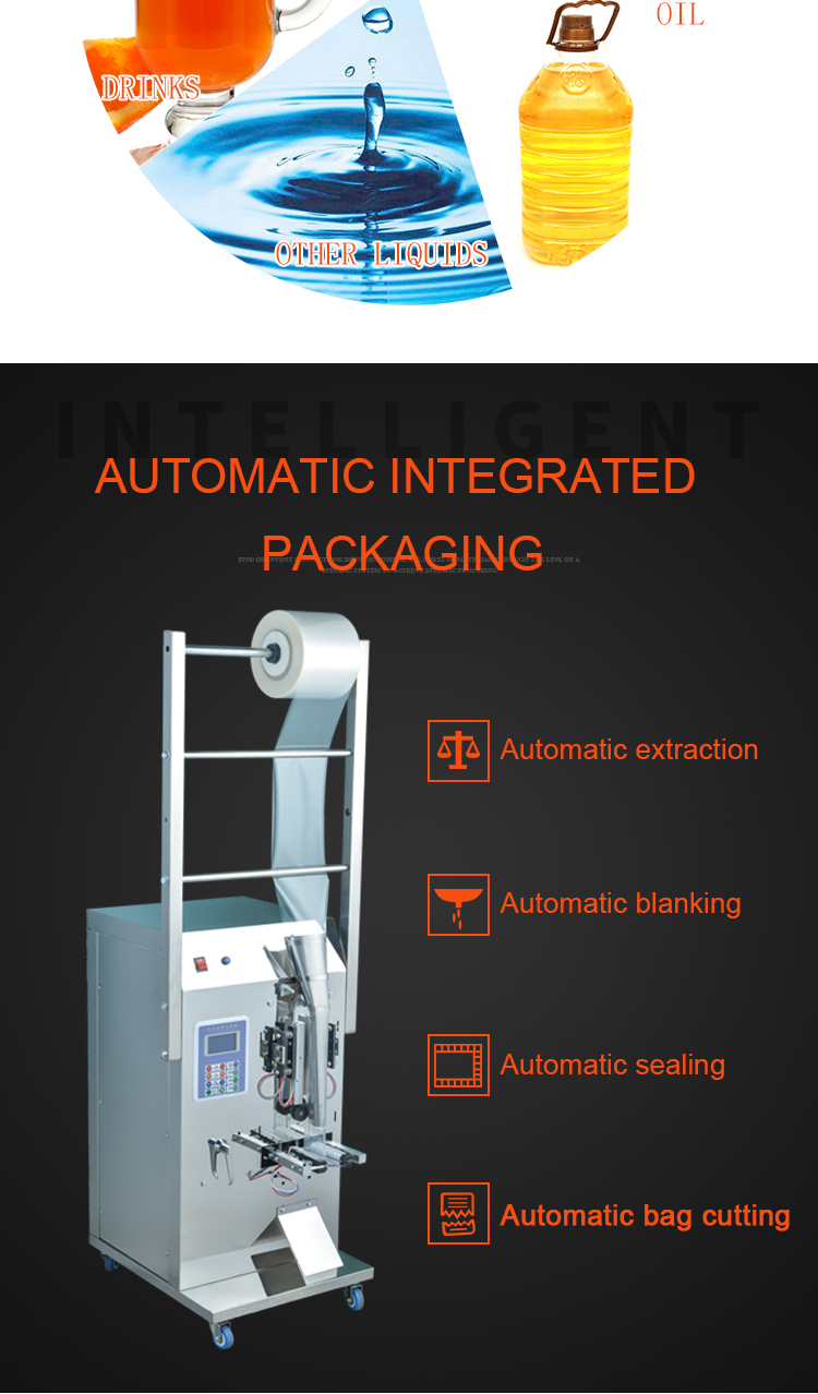 2021 high quality automatic vertical plastic pouch milk vegetable oil water liquid filling machine packaging machine