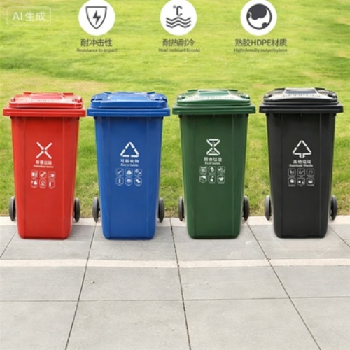 Durable Outdoor Trash Can for Shopping Mall Streets