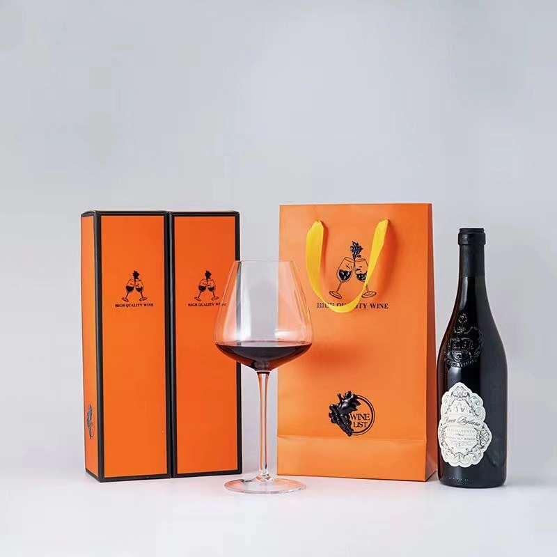 2024 Hot Sale Customized Cardboard Packaging Wine Box for 2 Bottle with Your Own Logo