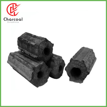 Longer burning hexagonal barbecue cooking coal