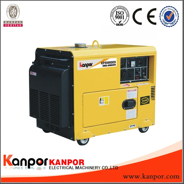 6.0kw 50Hz/6.5kw 60Hz Soundproof Air Cool Portable Diesel Generator