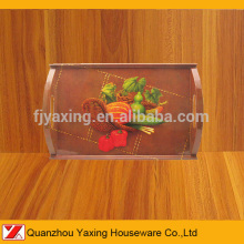 14"X9" YaXing melamine Handled Tray