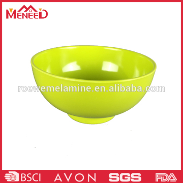 Solid color melamine family daily use rice bowl