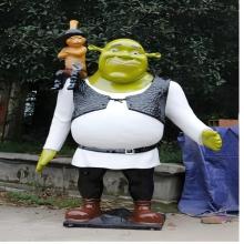 Large Custom Indoor Fiberglass Cartoon Statue Models for Gardens and Adventure Parks