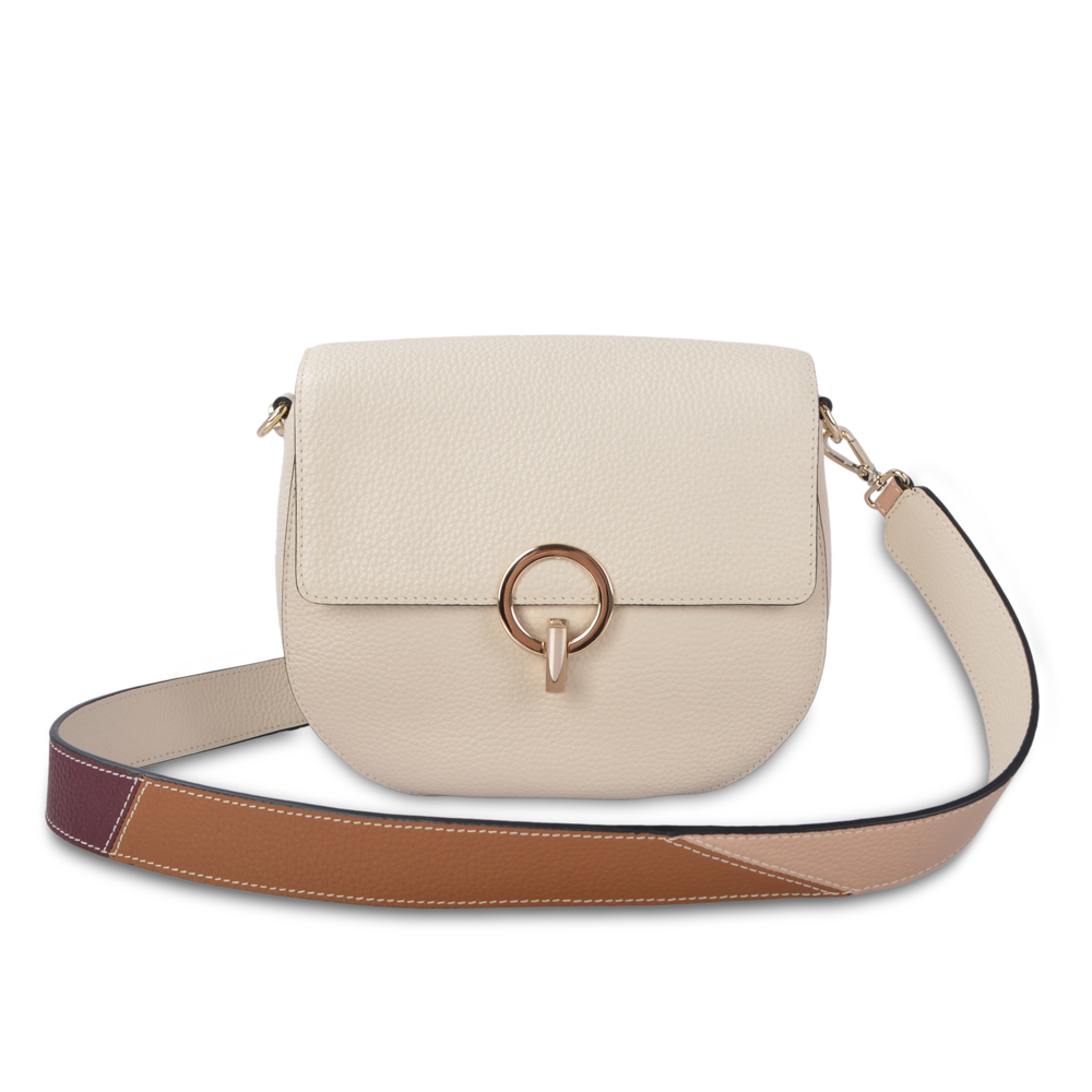 Function Pebble Leather Crossbody Bag