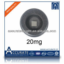 20mg OIML E2 stainless steel weight, test weight for crane, calibration mass