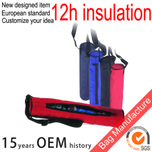Wholesale thermal 6 can tube cooler, golf cooler bag insulated bag cooler bag