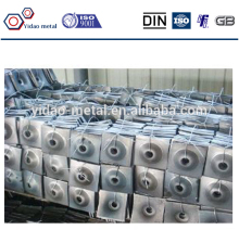 High tensile strength concrete anchor plates