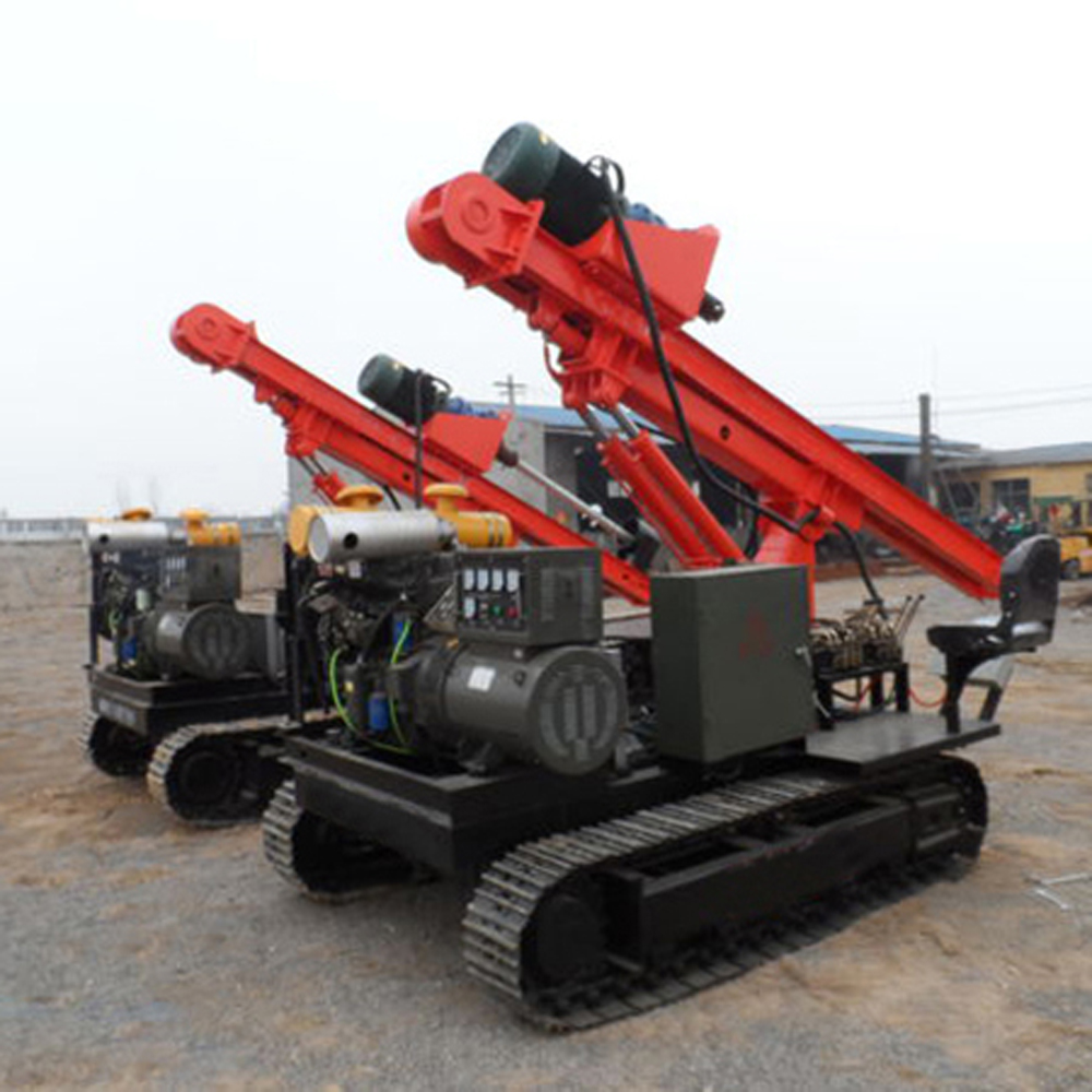 Solar Pile Driving Machine