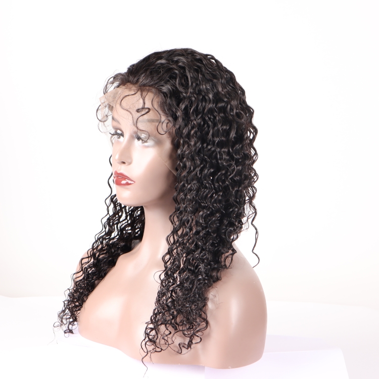hair extension cuticle aligned Brazilian human hair customized colors jerry curly 13x4 lace front wig